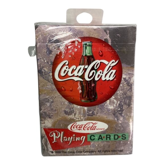 Coca-Cola Playing Cards Vintage 1998 New In Box‎ Sealed - Picture 1 of 4